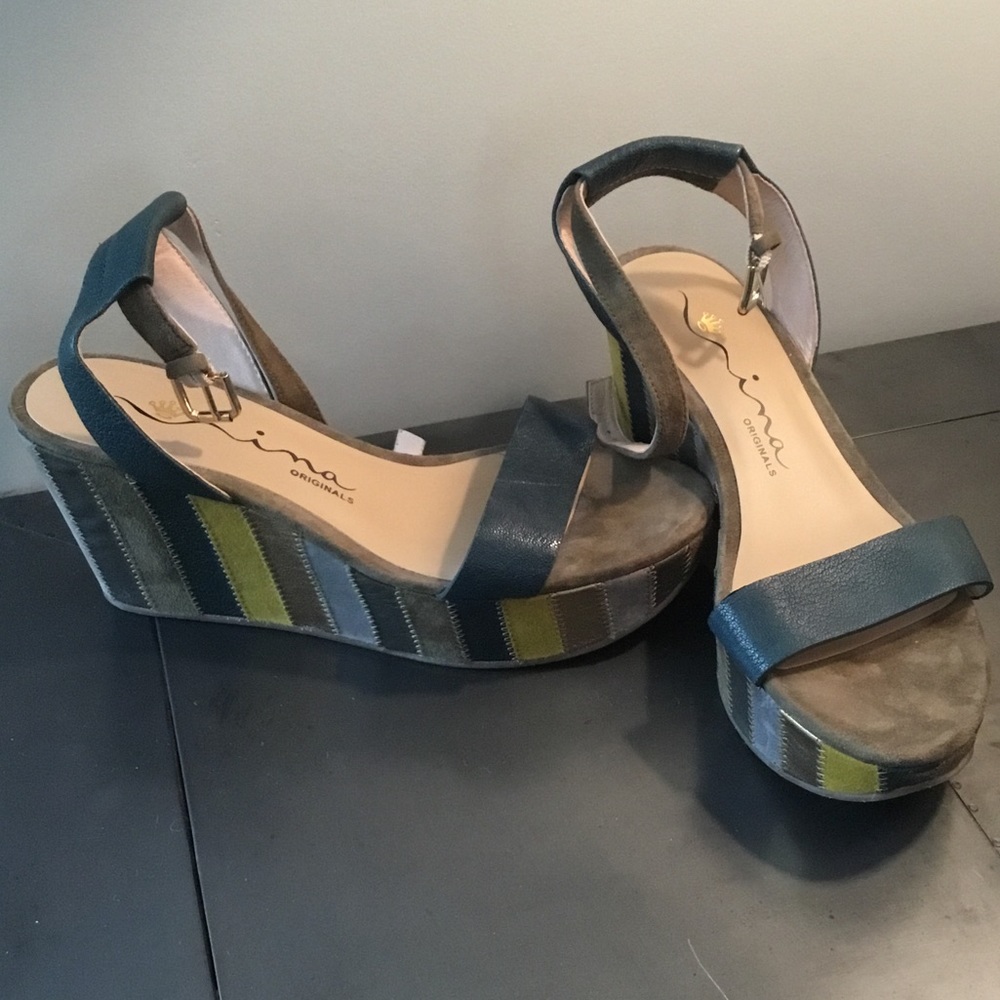 Nina Original Patchwork Platform Wedge